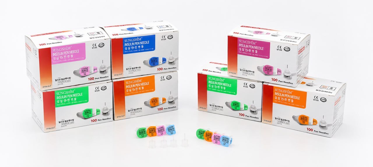 Sungshim insulin pen needle product lineup