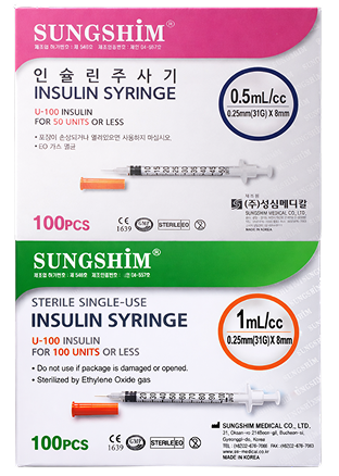 Sungshim insulin syringe blister packaging