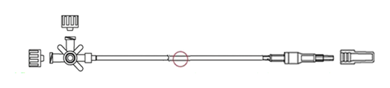 E3W-1 3-way extension tube diagram