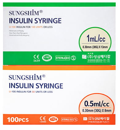 Sungshim insulin syringe polybag packaging